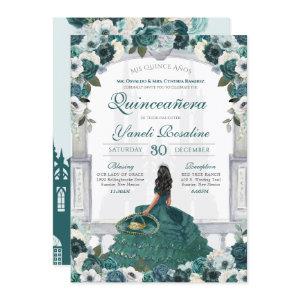 Emerald Green Elegant Charro Princess Quinceanera