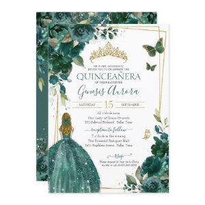 Emerald Green Floral Butterfly with Dress