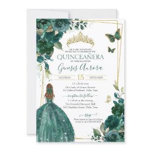 Emerald Green Floral Butterfly with Dress