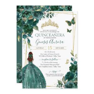 Emerald Green Floral Butterfly with Dress