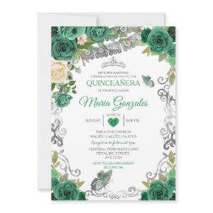 Emerald Green Mexican Charra Mis Quince Butterfly