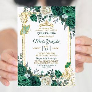 Emerald Green Mexican Charra Mis Quince