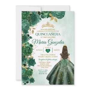 Emerald Green Mexican Quinceañera 16th Butterfly