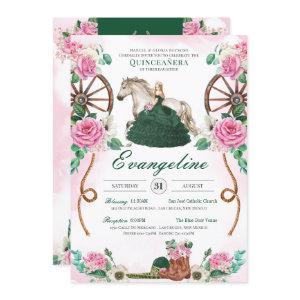 Emerald Green Pink Roses Enchanted Charro Quince