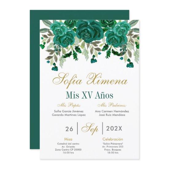 Emerald Green Quinceanera