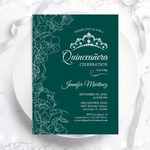 Emerald Green Quinceanera Party