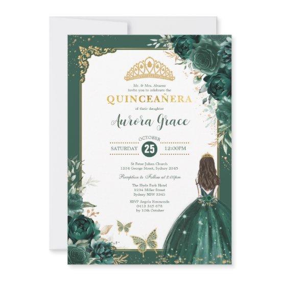 Emerald Green Quinceañera Princess 15th Birthday