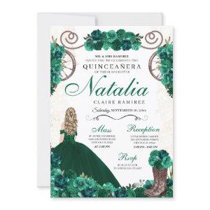 Emerald Green Western Charra Princess Quinceanera