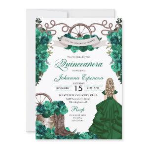 Emerald Green Western Ranchero Quinceanera