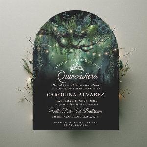 Enchanted Forest Arch Fairytale Green Quinceañera