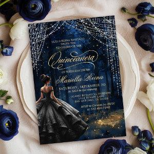 Enchanted Forest Black Dress Quinceañera
