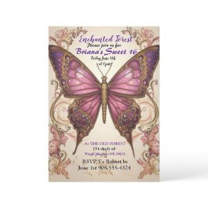 Enchanted Forest Butterfly Sweet 16