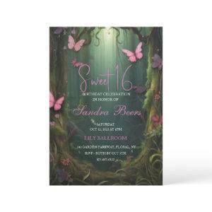 Enchanted Forest Butterfly Sweet 16