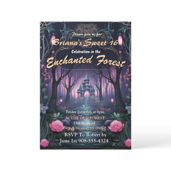 Enchanted Forest Castle Sweet 16