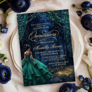 Enchanted Forest Emerald Green Quinceañera
