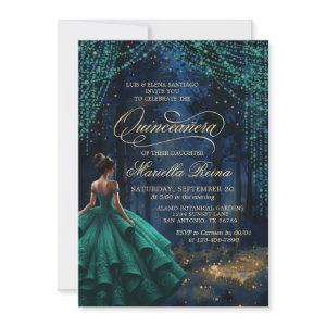 Enchanted Forest Emerald Green Quinceañera