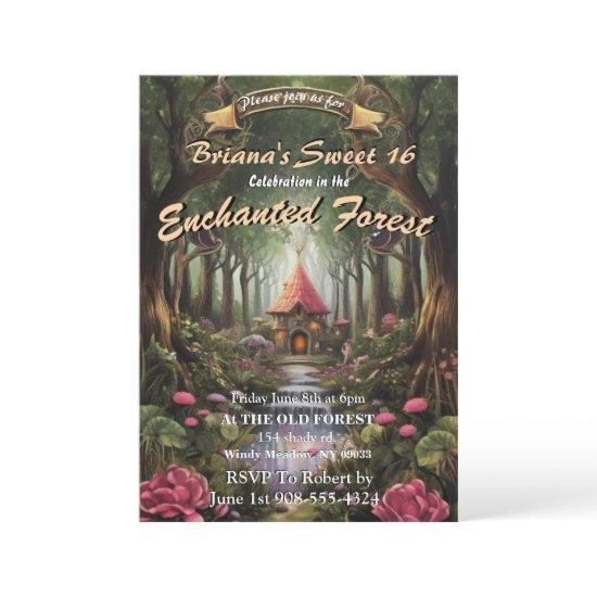 Enchanted Forest Fairy House Sweet 16
