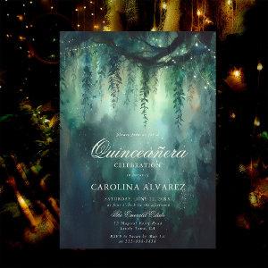 Enchanted Forest Fairy Lights Magical Qinceanera