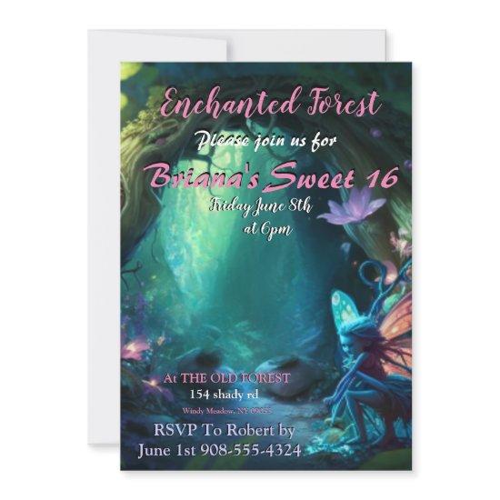 Enchanted Forest Fairy Sweet 16