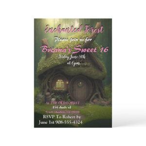 Enchanted Forest Hut Sweet 16