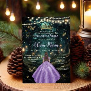Enchanted Forest Purple Lilac Dress XV Quinceañera