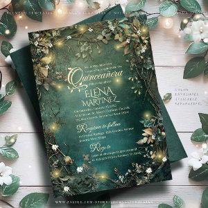 Enchanted Forest Quinceanera Emerald Green