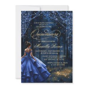 Enchanted Forest Royal Blue Quinceañera