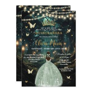 Enchanted Forest Sage Green Dress Quinceañera 16