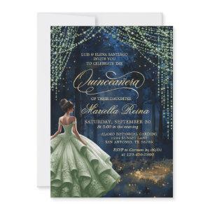 Enchanted Forest Sage Green Quinceañera