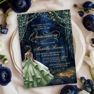 Enchanted Forest Sage Green Quinceañera