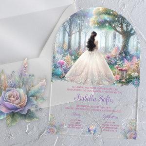 Enchanted Garden Acrylic Quinceañera Acrylic