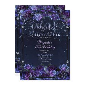 Enchanted Purple Fantasy Roses Garden Quinceañera