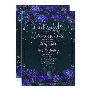 Enchanted Purple Green Garden Glow 15 Quinceañera