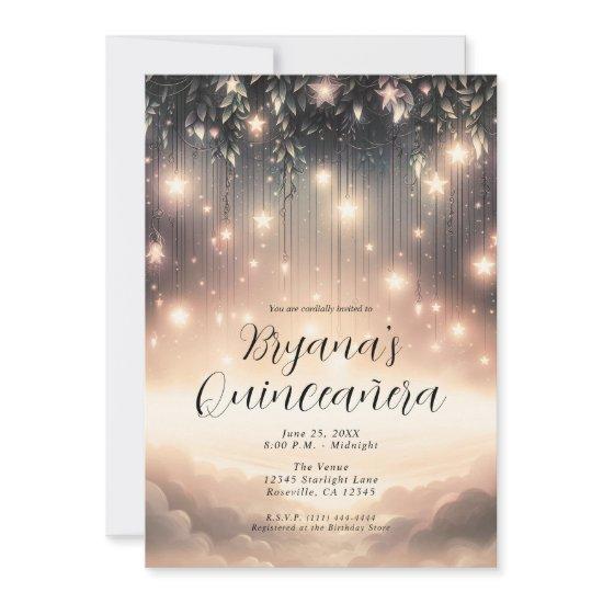 Enchanted Sky Tree Glow Stars & Clouds Quinceañera