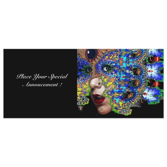 EPHEMERAL ,halloween masquerade ball, blue mask Announcement