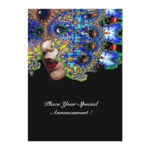 EPHEMERAL Mardi Gras Masquerade Ball ,Blue Mask Announcement