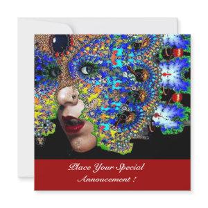 EPHEMERAL Mardi Gras Masquerade Ball ,Blue Mask Announcement