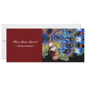 EPHEMERAL Mardi Gras Masquerade Ball ,Blue Mask Announcement