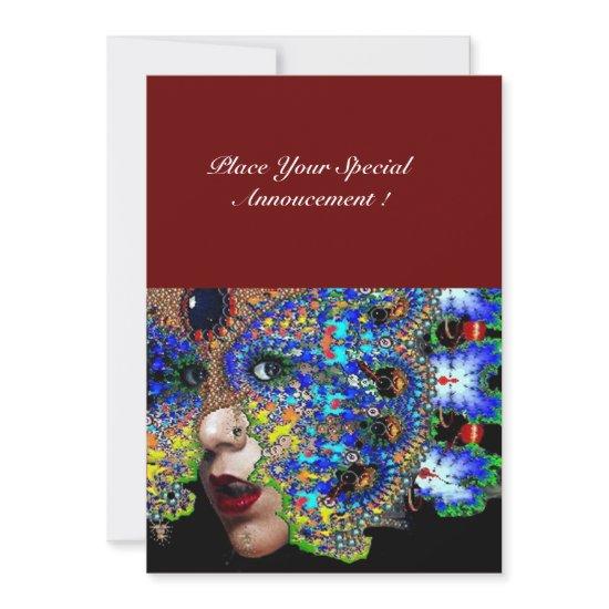EPHEMERAL Mardi Gras Masquerade Ball ,Blue Mask Announcement