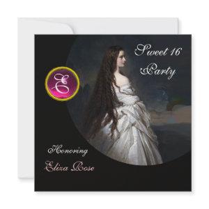 ETHERNAL BEAUTY,SWEET 16 ,PINK,BLACK ,WHITE DAMASK