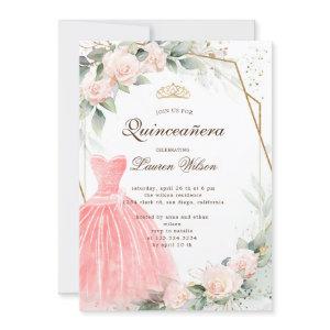 eucalyptus golden floral  Quinceañera