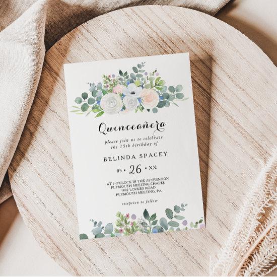Eucalyptus Greenery Quinceañera Birthday Party