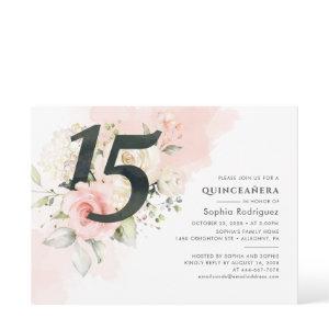 Eucalyptus Pink Rose 15th Birthday Quinceanera