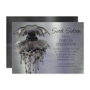 Evil Fairy Gown | Gothic Black Vampy Rock Sheen