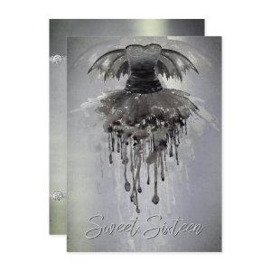 Evil Fairy Gown | Gothic Black Vampy Rock Sheen