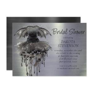 Evil Fairy Gown | Gothic Black Vampy Rock Sheen