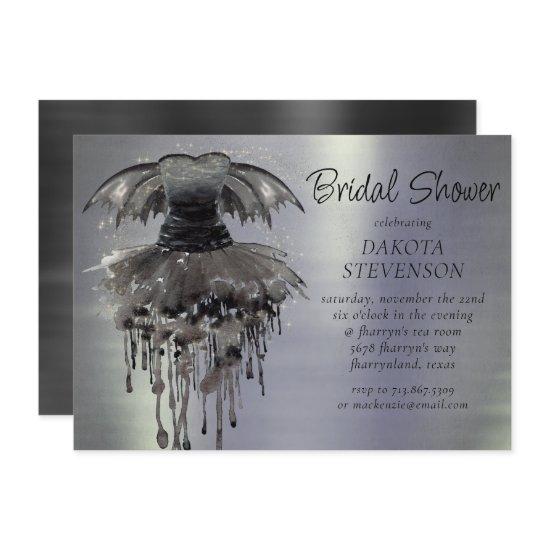 Evil Fairy Gown | Gothic Black Vampy Rock Sheen