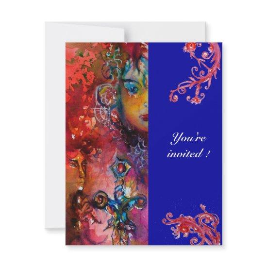 EXCALIBUR , bright red ,blue