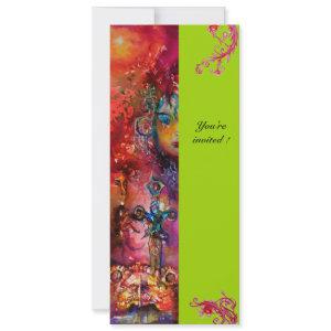EXCALIBUR , bright red ,pink blue green