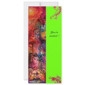 EXCALIBUR , bright red ,pink blue green